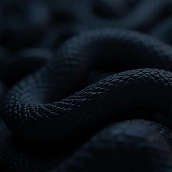 Snake texture visual reference for VALKERY luxury fragrance identity