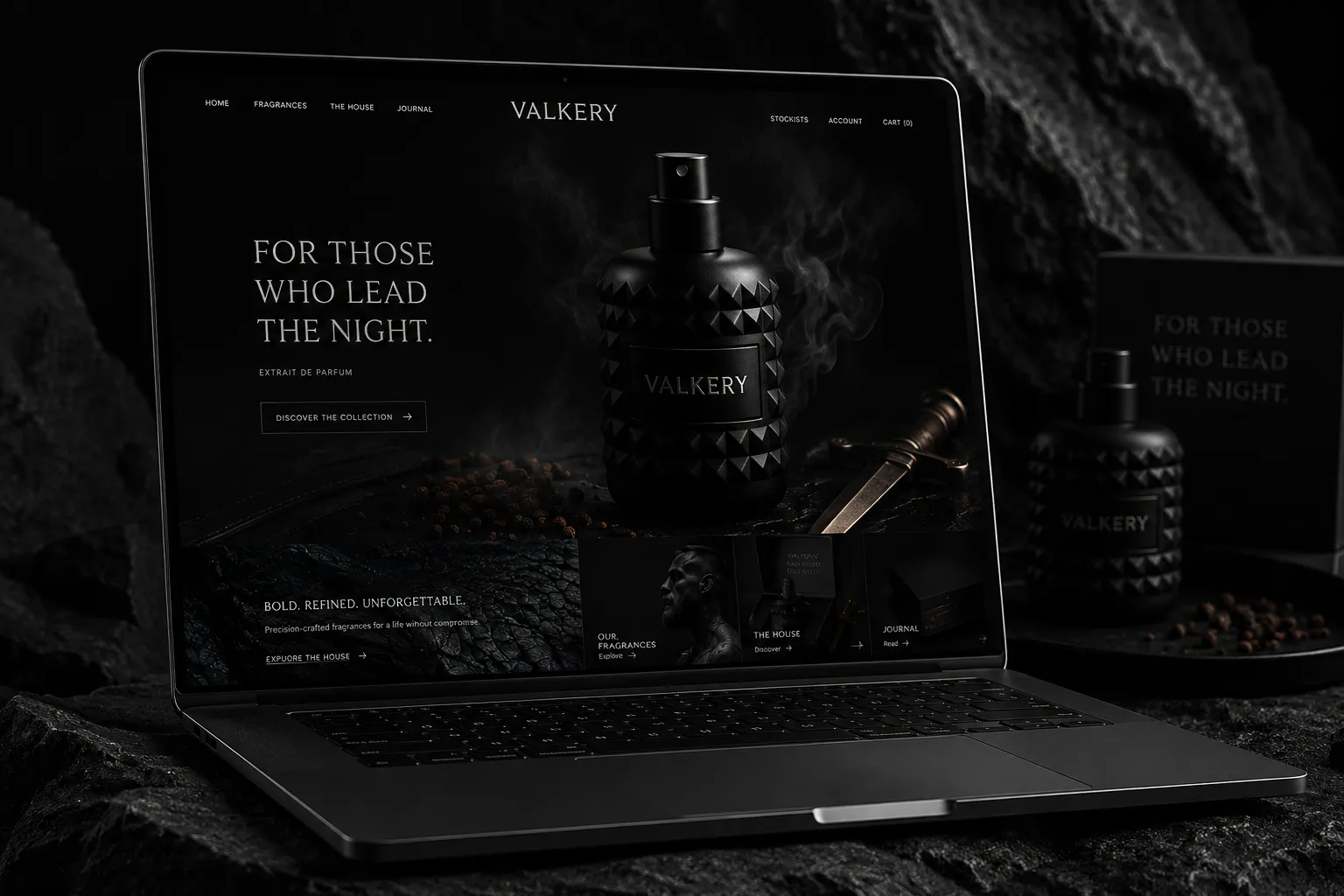 Cinematic brand website