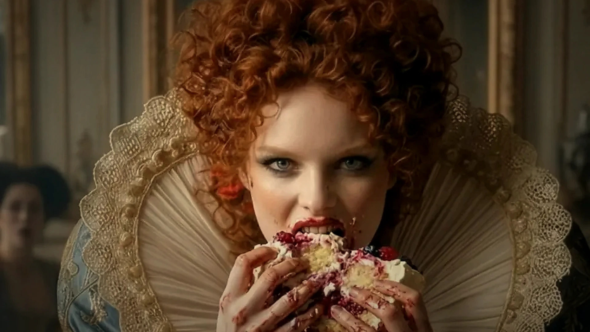 The cake scene — beauty turning feral